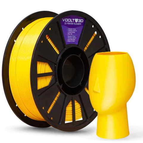 Rolo PETG HF Amarelo High Fluidity Premium 1kg Alta Performance