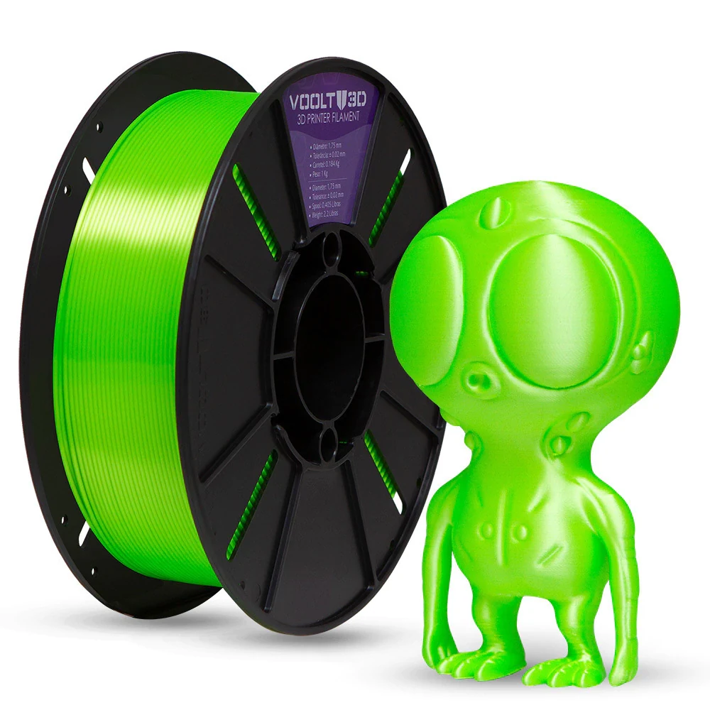 Filamento PLA Verde Neon V-Silk 1kg