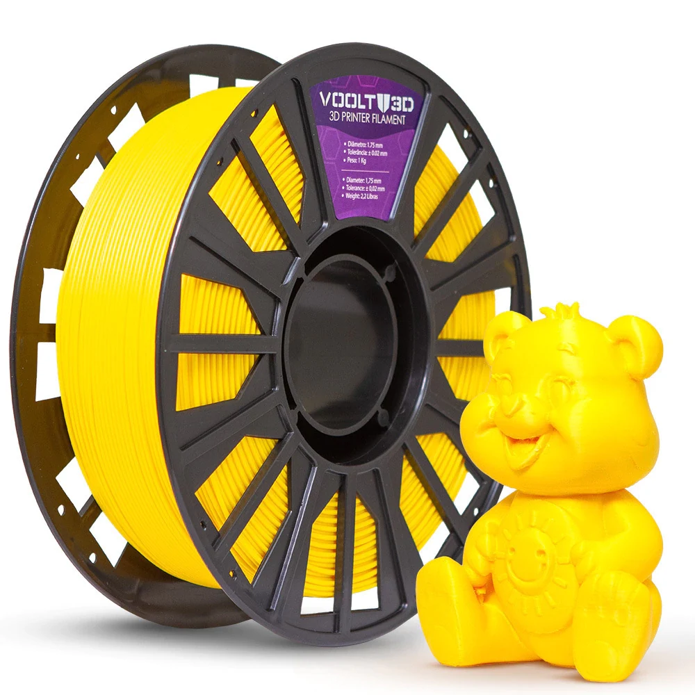 Filamento PLA Amarelo 1kg